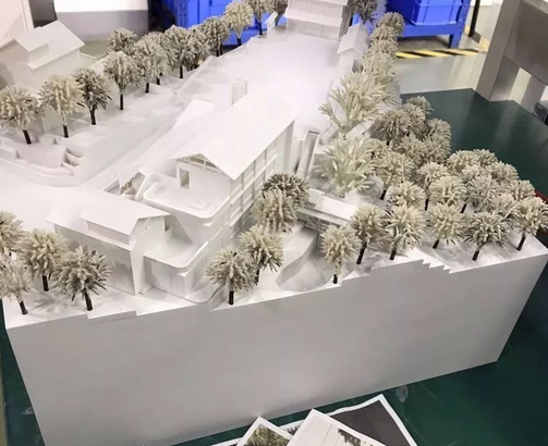 3D打印雪景房屋沙盤 模型